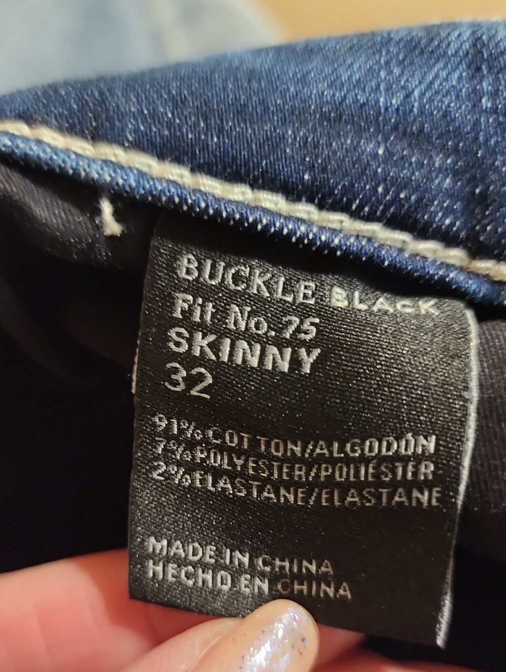 Buckle Black Fit. 75 Skinny Jeans NWT Size 32 - Picture 9 of 9